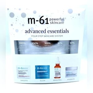 M-61 Powerful Skincare Advanced Essentials Four Step Skincare System / Brand New